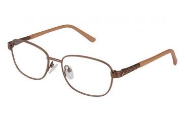 Image of LAmy C By 523 Single Vision Prescription Eyeglasses - Frame Brown / Camel, Size 51/16mm CYCBL52301