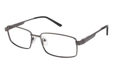 Image of LAmy C By 617 Single Vision Prescription Eyeglasses - Frame GUNMETAL/BLACK, Size 56/17mm CYCBL61702