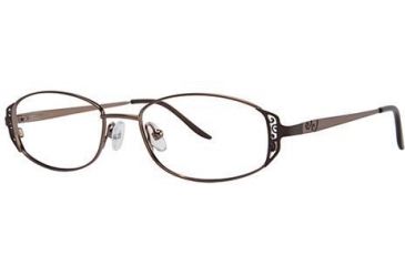 Image of LAmy C by L'Amy 505 Single Vision Prescription Eyeglasses - Frame Brown, Size 49/16mm CYCBL50503