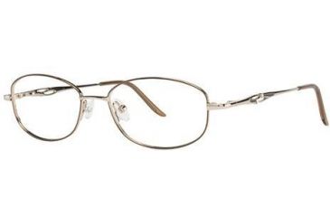 Image of LAmy C by L'Amy 508 Progressive Prescription Eyeglasses - Frame Gold, Size 50/16mm CYCBL50802