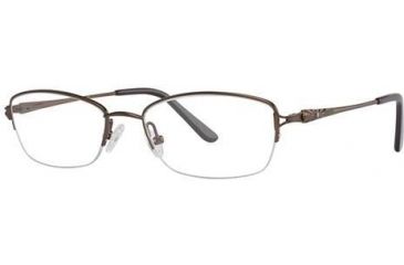 Image of LAmy C By L'Amy 512 Progressive Prescription Eyeglasses - Frame Semi Matte Brown, Size 53/18mm CYCBL51202
