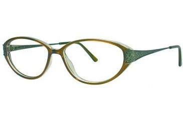 Image of LAmy C By L'Amy 514 Single Vision Prescription Eyeglasses - Frame Green, Size 52/13mm CYCBL51403
