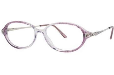 Image of LAmy C by L'Amy 516 Progressive Prescription Eyeglasses - Frame Purple/Silver, Size 51/14mm CYCBL51603