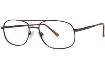 Image of LAmy C By L'Amy 608 Single Vision Prescription Eyeglasses - Frame Semi Matte Brown, Size 53/17mm CYCBL60802