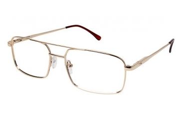 Image of LAmy C by L'AMY 614 Bifocal Prescription Eyeglasses - Frame SHINY GOLD, Size 55/17mm CYCBL61402