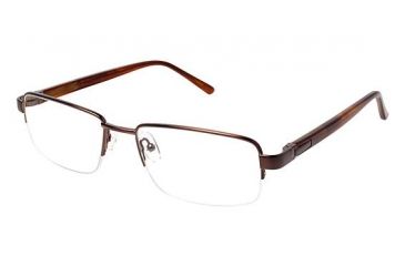 Image of LAmy C by L'AMY 615 Progressive Prescription Eyeglasses - Frame BROWN CYCBL61503