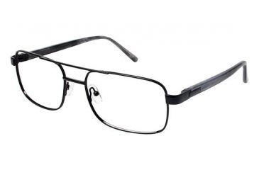 Image of LAmy C by L'AMY 616 Bifocal Prescription Eyeglasses - Frame SHINY BLACK, Size 58/18mm CYCBL61601