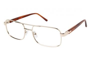 Image of LAmy C by L'AMY 616 Bifocal Prescription Eyeglasses - Frame SHINY GOLD, Size 58/18mm CYCBL61604