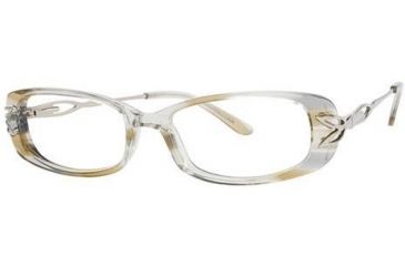 Image of LAmy C by L'Amy 824 Progressive Prescription Eyeglasses - Frame Crystal/Brown, Size 51/15mm CYCBL82403