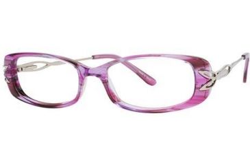 Image of LAmy C by L'Amy 824 Progressive Prescription Eyeglasses - Frame Marbled Fuchsia, Size 51/15mm CYCBL82402