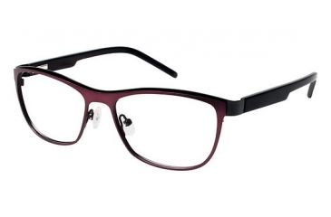 Image of LAmy Charlotte Progressive Prescription Eyeglasses - Frame Matte Burgundy/Black, Size 53/16mm LYCHARLOTTE01