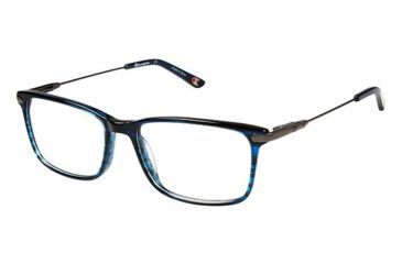 Image of LAmy CU 2022 Progressive Prescription Eyeglasses - Frame BLUE/GUN, Size 56/17mm CU202203