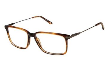 Image of LAmy CU 4026 Bifocal Prescription Eyeglasses - Frame BROWN STRIP TORT, Size 54/16mm CU402602
