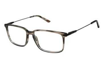 Image of LAmy CU 4026 Bifocal Prescription Eyeglasses - Frame GREY STRIP TORT, Size 54/16mm CU402601