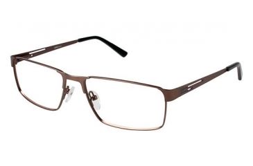 Image of LAmy Damien Single Vision Prescription Eyeglasses - Frame MATTE BROWN LYDAMIEN02