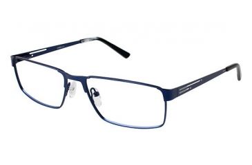 Image of LAmy Damien Single Vision Prescription Eyeglasses - Frame MATTE NAVY LYDAMIEN03