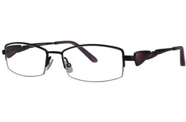 Image of LAmy Galea 2010 Single Vision Prescription Eyeglasses - Frame Black/Purple, Size 51/16mm LYGALEA201005