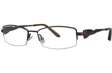 Image of LAmy Galea 2010 Single Vision Prescription Eyeglasses - Frame Brown/Pewterd, Size 51/16mm LYGALEA201006