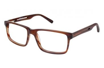 Image of LAmy GEORGES Eyeglass Frames - Frame BROWN HORN, Lens Color Fade, Size 54/17mm LYGEORGES03