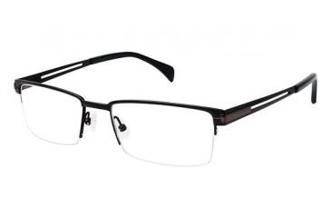 Image of LAmy GRANT Progressive Prescription Eyeglasses - Frame Matte Black LYGRANT01