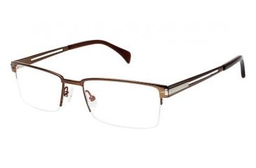 Image of LAmy GRANT Progressive Prescription Eyeglasses - Frame Matte Brown LYGRANT02