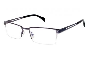 Image of LAmy GRANT Progressive Prescription Eyeglasses - Frame Matte Dark Gun LYGRANT03