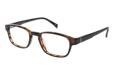 Image of LAmy Henri Single Vision Prescription Eyeglasses - Frame Havana, Size 48/19mm LYHENRI02