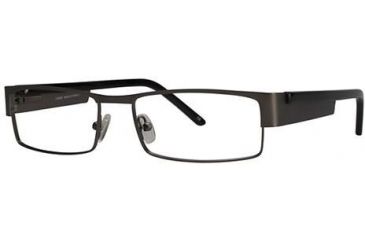 Image of LAmy Jacques Progressive Prescription Eyeglasses - Frame Pewter/Black, Size 55/17mm LYJACQUES01