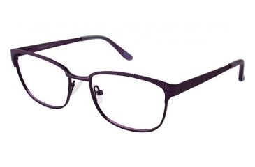 Image of LAmy Julienne Single Vision Prescription Eyeglasses - Frame MATTE EGGPLANT, Size 53/16mm LYJULIENNE03