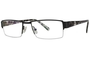 Image of LAmy Laurent Single Vision Prescription Eyeglasses - Frame Matte Black/Tortoise LYLAURENT01
