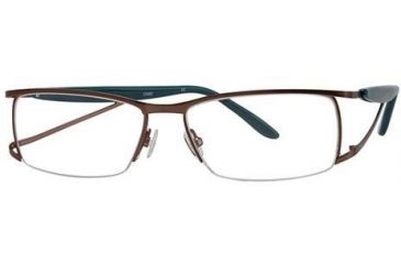 Image of LAmy LeafUS 1012 Eyeglass Frames - Frame Mole/Peacock Blue, Size 52/15mm LYLEAFUS101205