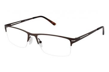 Image of LAmy Mathis Progressive Prescription Eyeglasses - Frame MATTE LT BROWN LYMATHIS02