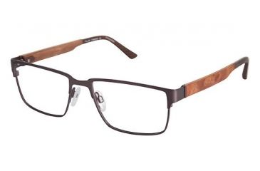 Image of LAmy NU005 Progressive Prescription Eyeglasses - Frame BROWN, Size 55/17mm LYNU00503