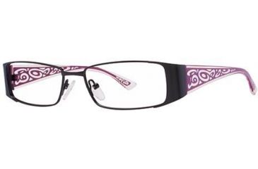 Image of LAmy Orfea 1012 Progressive Prescription Eyeglasses - Frame Black/Burgundy, Size 52/15mm LYORFEA101204