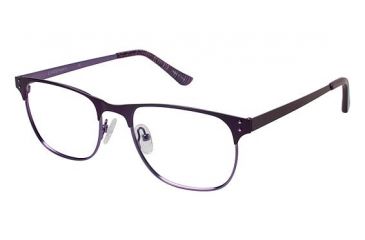 Image of LAmy Samantha Bifocal Prescription Eyeglasses - Frame MATTE EGGPLANT, Size 52/18mm LYSAMANTHA02