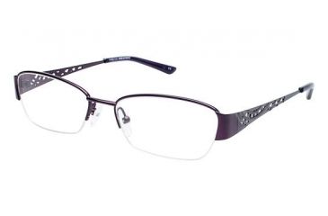 Image of LAmy Sandrine Bifocal Prescription Eyeglasses - Frame Matte Eggplant / Grey, Size 51/16mm LYSANDRINE03