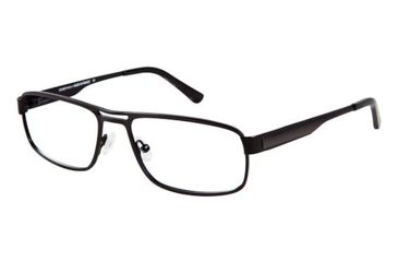 Image of LAmy Telford Progressive Prescription Eyeglasses - Frame Matte Black / Dark Gun, Size 56/17mm LYTELFORD01