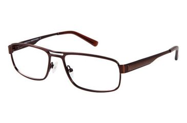 Image of LAmy Telford Progressive Prescription Eyeglasses - Frame Matte Dark Brown / Bronze, Size 56/17mm LYTELFORD03