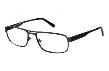 Image of LAmy Telford Progressive Prescription Eyeglasses - Frame Matte Dark Gun / Black, Size 56/17mm LYTELFORD02
