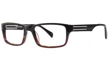 Image of LAmy Tristan Bifocal Prescription Eyeglasses - Frame BLACK/ RED FADE, Size 54/17mm LYTRISTAN04