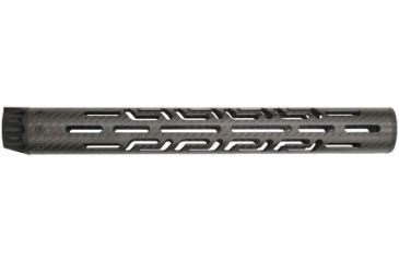 Image of Lancer LCR5 Lightweight Carbon-Fiber Extra Long Round Handguard With Premium Cooling Slots For AR 5.56mm 16.25 Inches Black No Rail