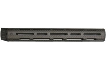 Image of Lancer LCR5 Lightweight Carbon-Fiber Rifle Length Plus Round Handguard For AR 5.56mm 14.6 Inches Black No Rail