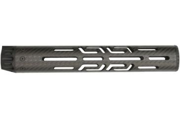 Image of Lancer LCR5 Lightweight Carbon-Fiber Rifle Length Round Handguard With Premium Cooling Slots For AR 5.56mm 12.5 Inches Black No Rail