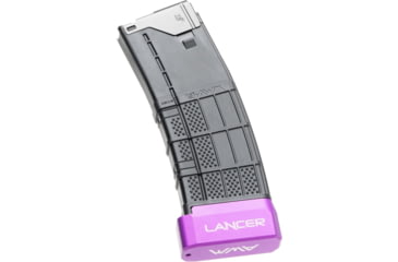 Image of Lancer Systems L5AWM Basepad 6 Round Magazine Extension, Purple, L5AWM-EXTBP-06-PUR
