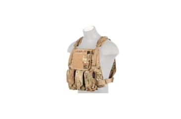 Image of Lancer Tactical 1000D Nylon MOLLE Plate Carrier Vest, Camo, CA-301CN