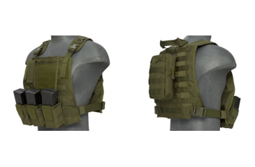 Image of USED Lancer Tactical 1000D Nylon MOLLE Plate Carrier Vest, Olive Drab, CA-301GN, EDEMO1
