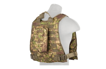 Image of Lancer Tactical 1000D Nylon MOLLE Plate Carrier Vest, Pancott Green, CA-301PN