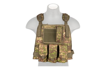 Image of Lancer Tactical 1000D Nylon MOLLE Plate Carrier Vest, Pancott Green, CA-301PN