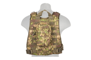 Image of Lancer Tactical 1000D Nylon MOLLE Plate Carrier Vest, Pancott Green, CA-301PN