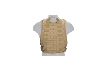 Image of Lancer Tactical 1000D Nylon MOLLE Plate Carrier Vest, Tan, CA-301TN